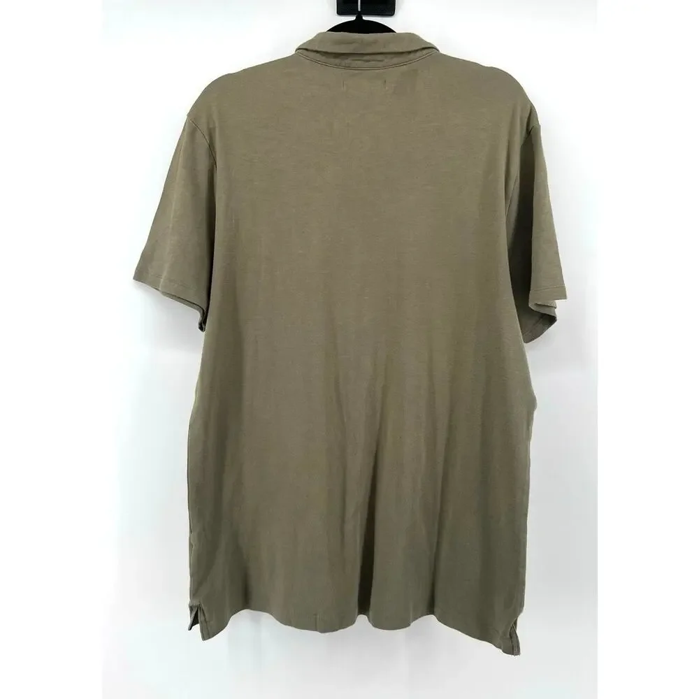 Banana Republic Men's Polo Shirt Size XL Olive Green Soft Cotton